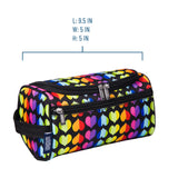 Rainbow Hearts Toiletry Bag