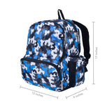 Blue Camo 17 Inch Backpack