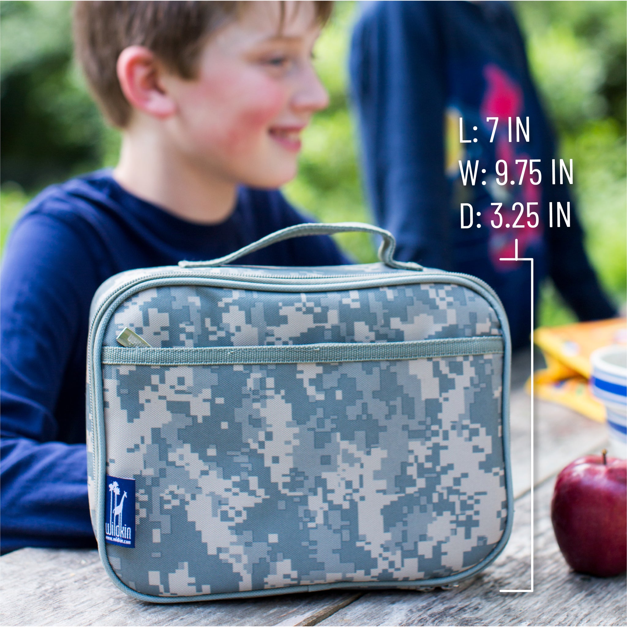 Wildkin 15 Inch Digital Camo Backpack Lunchbox Set Monogram 