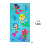 Mermaids 100% Cotton Beach Towel