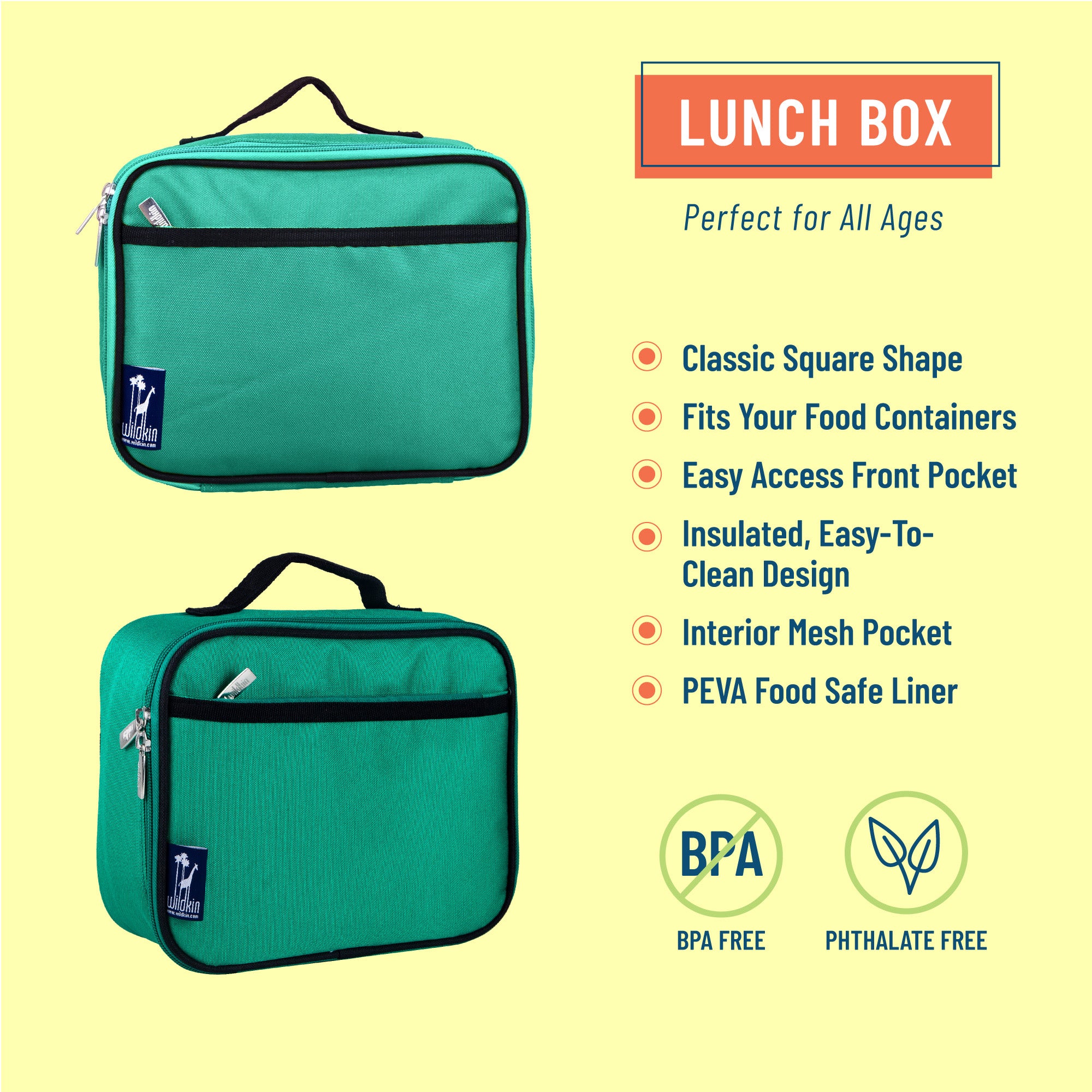 Wildkin - Monster Green Lunch Box