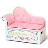 Princess Chaise Lounge w/ Storage - White