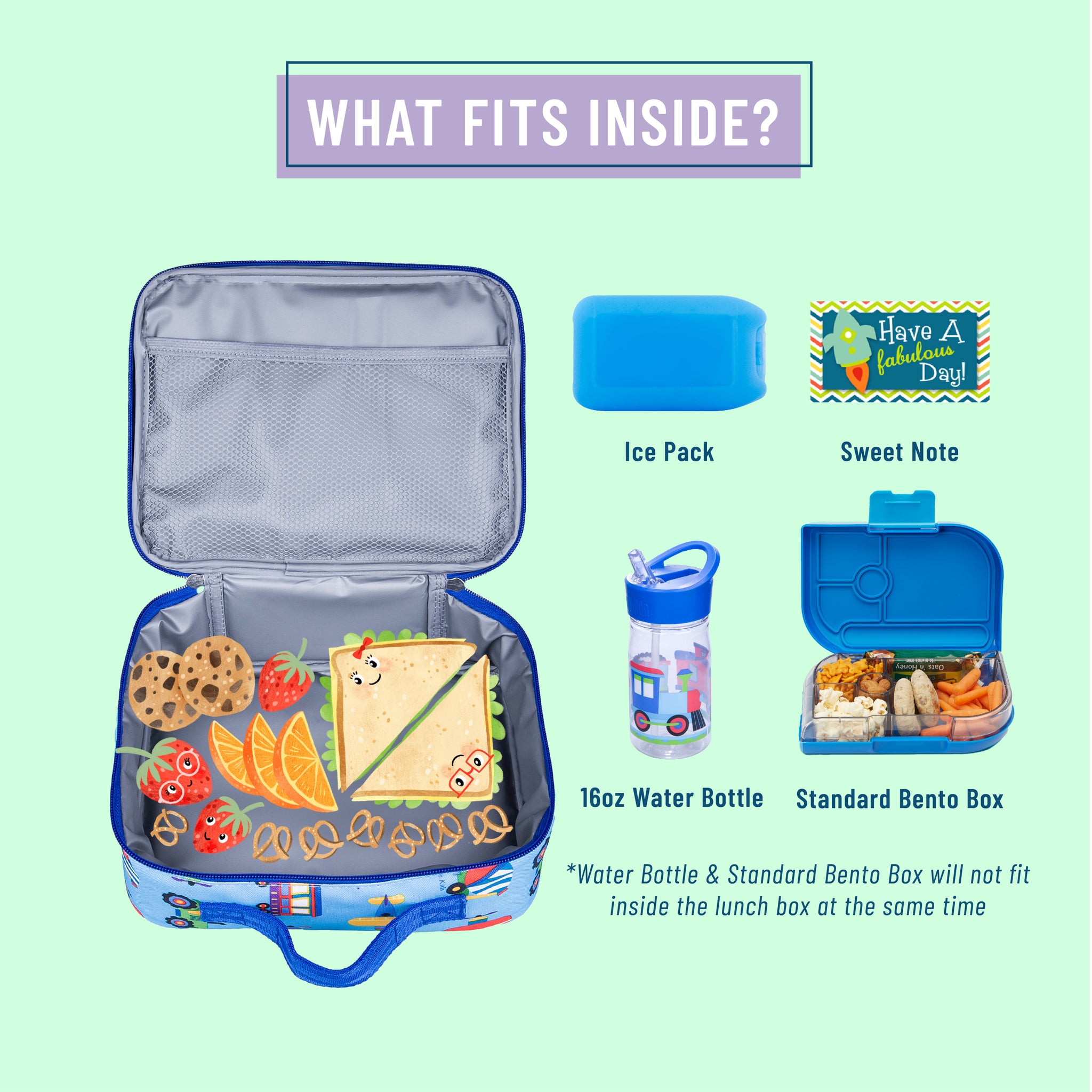 Kids Snack Boxes with Ice Pack, Kids Snack Container Lunchbox, Kid Bento  Box