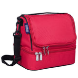 Cardinal Red Two Compartment Lunch Bag