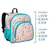 Confetti Peach 12 Inch Backpack