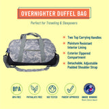 Digital Camo Overnighter Duffel Bag