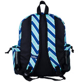 Chevron Blue 17 Inch Backpack