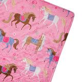 Horses Plush Throw Blanket