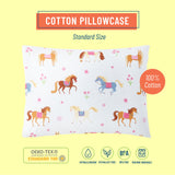 Horses 100% Cotton Pillowcase - Standard