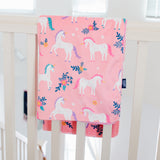 Magical Unicorns Plush Baby Blanket