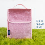 Pink Glitter Lunch Bag