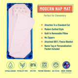 Pink and Gold Stars Modern Nap Mat