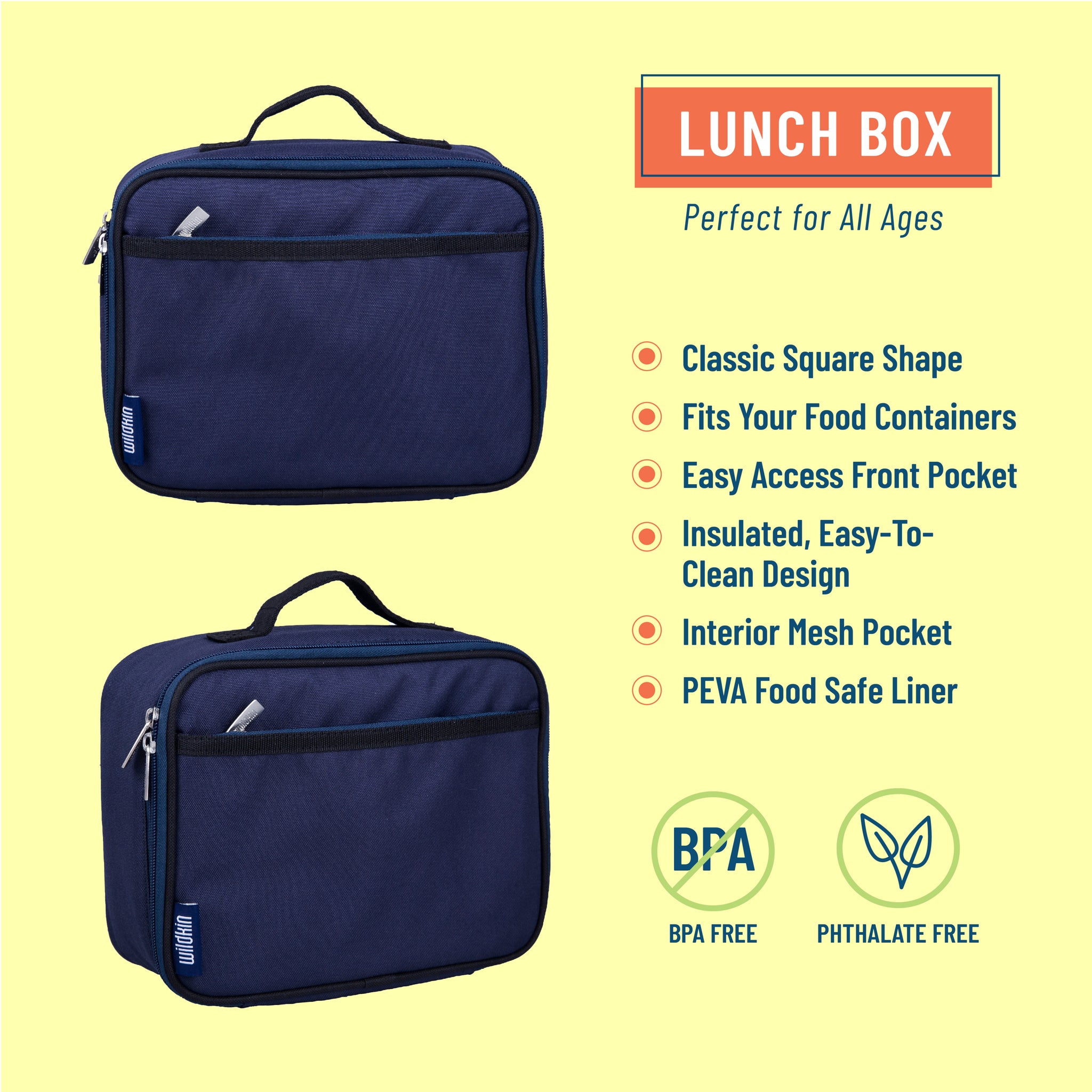 Plastic Chips Box for Boys School Lunch Box Organizer - Blue Whale