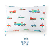 Transportation 100% Cotton Pillowcase - Standard