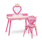 Princess Vanity Table & Chair Set - Pink