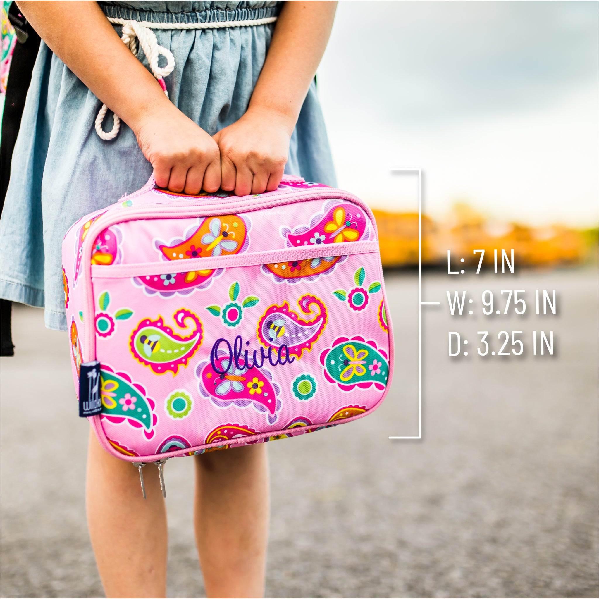 Wildkin Lunch Box - Olive Kids Paisley