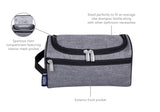 Gray Tweed Toiletry Bag