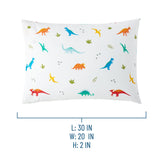 Jurassic Dinosaurs 100% Cotton Pillowcase - Standard