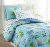 Dinosaur Land 100% Cotton Flannel Pillowcase - Standard