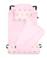 Pink and Gold Stars Modern Nap Mat