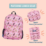 Horses in Pink 16 Inch Backpack