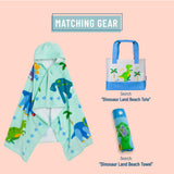 Dinosaur Land Hooded Beach Towel