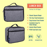Gray Tweed Lunch Box