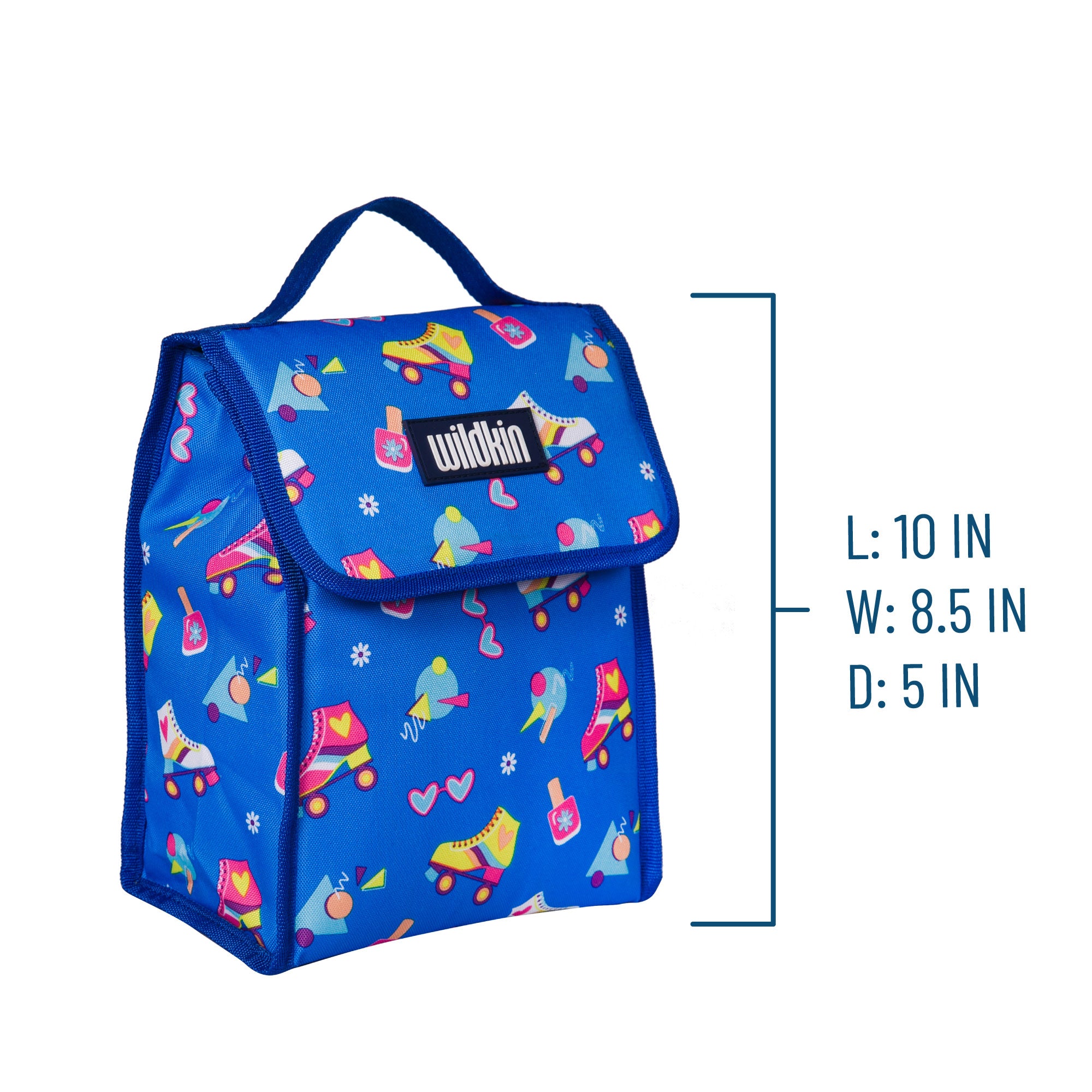 Wildkin Kids Insulated Lunch Box for Boy and Girls, BPA Free (Rad Roller  Skates)