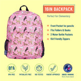 Horses in Pink 16 Inch Backpack