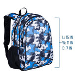 Blue Camo 15 Inch Backpack