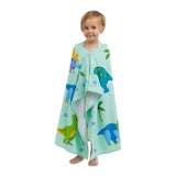 Dinosaur Land Hooded Beach Towel