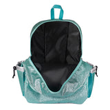 Blue Glitter 17 inch Backpack