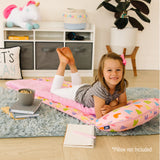 Pink Hearts Plush Nap Mat