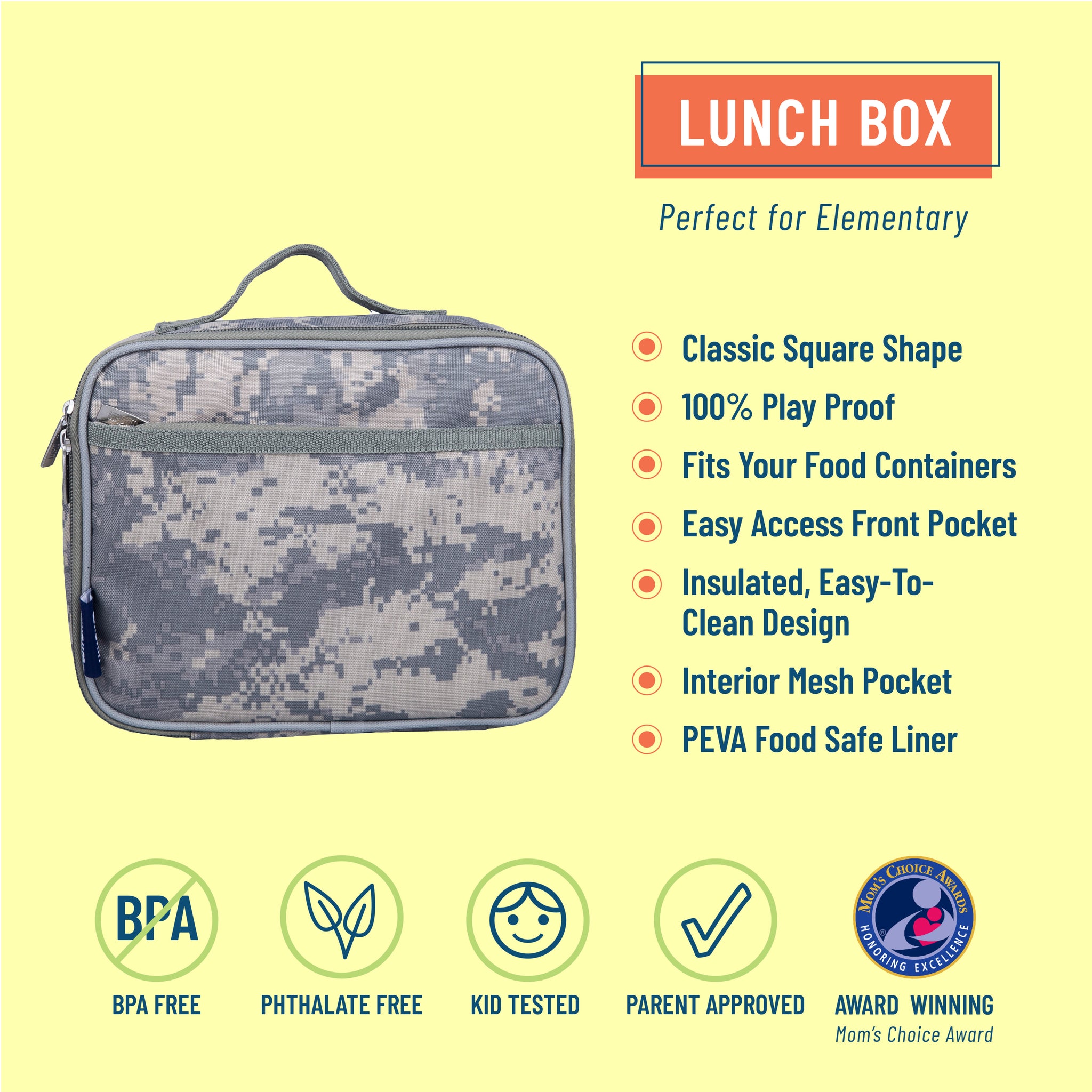 Camo Monogram Nylon Gumdrop Lunch Box – Just The Thing Shop