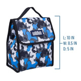 Blue Camo Lunch Bag