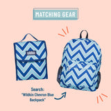 Chevron Blue Lunch Bag