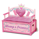 Princess Bench Seat w/ Storage - Pink