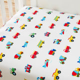 Trains, Planes & Trucks 100% Cotton Fitted Crib Sheet