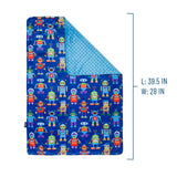 Robots Plush Baby Blanket