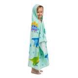 Dinosaur Land Hooded Beach Towel