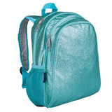 Blue Glitter 15 Inch Backpack