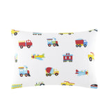 Trains, Planes & Trucks 100% Cotton Flannel Pillowcase - Toddler