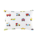 Trains, Planes & Trucks 100% Cotton Flannel Pillowcase - Toddler