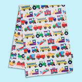 Trains, Planes & Trucks Plush Throw Blanket