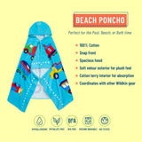 Trains, Planes & Trucks Hooded Beach Towel