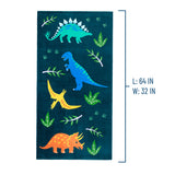 Jurassic Dinosaurs 100% Cotton Beach Towel