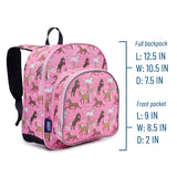 Horses in Pink 12 Inch Backpack