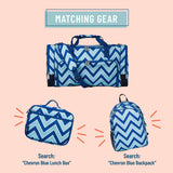 Chevron Blue Weekender Duffel Bag