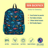 Jurassic Dinosaurs 16 inch Backpack