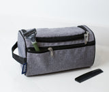 Gray Tweed Toiletry Bag